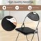 Costway 2/4 PCS U Shape Folding Chairs Furniture Home Outdoor Picnic Portable Black